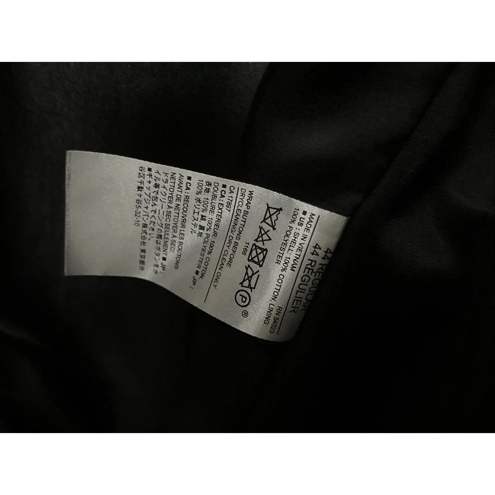 Banana Republic Mens Corduroy Blazer 44R Slim Fit Black Sport Coat Preppy Casual